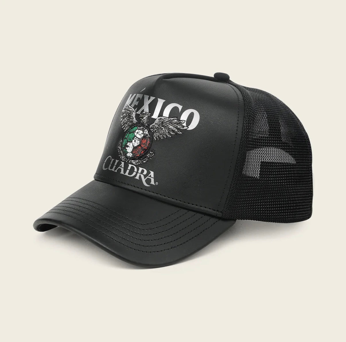 CUADRA LIMITED EDITION BLACK LEATHER CAP - MEXICO 2026