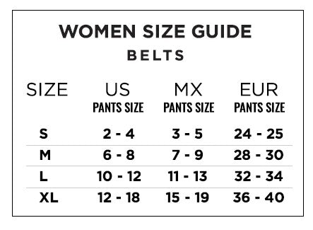 CUADRA WOMENS BLACK MINIMALIST BELT