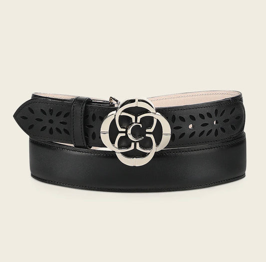 CUADRA WOMENS BLACK MINIMALIST BELT