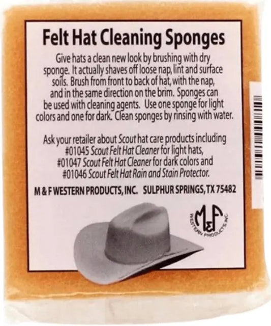 PACK OF 2 FELT HAT CLEANING SPONGES