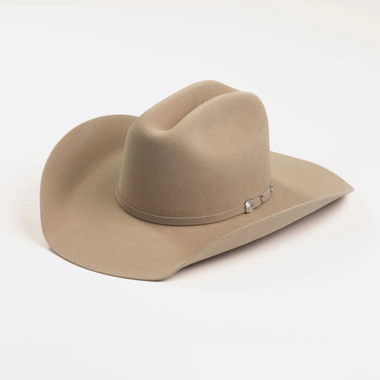 LARRY MAHAN 6X LOCKHART FUR FELT WESTERN HAT IN FAWN