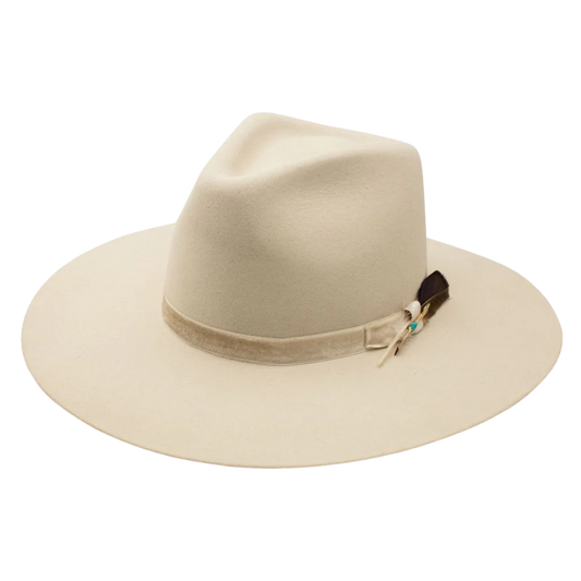 CHARLIE 1 HORSE BONE WHITE FELT WESTERN HAT