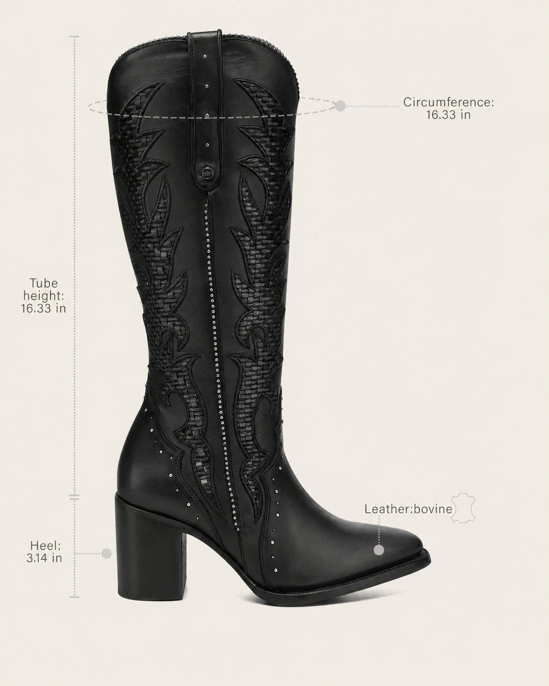 CUADRA WOMEN'S GENUINE LEATHER WESTERN BOOTS