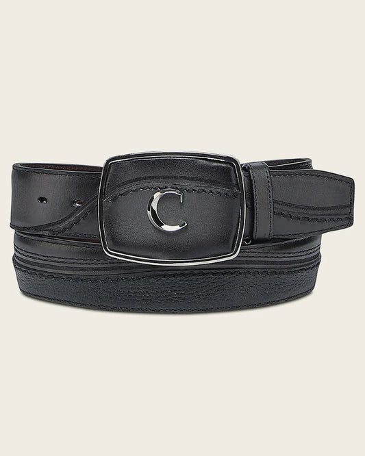 CUADRA MEN'S OXFORD WESTERN RODEO BOVINE BELT