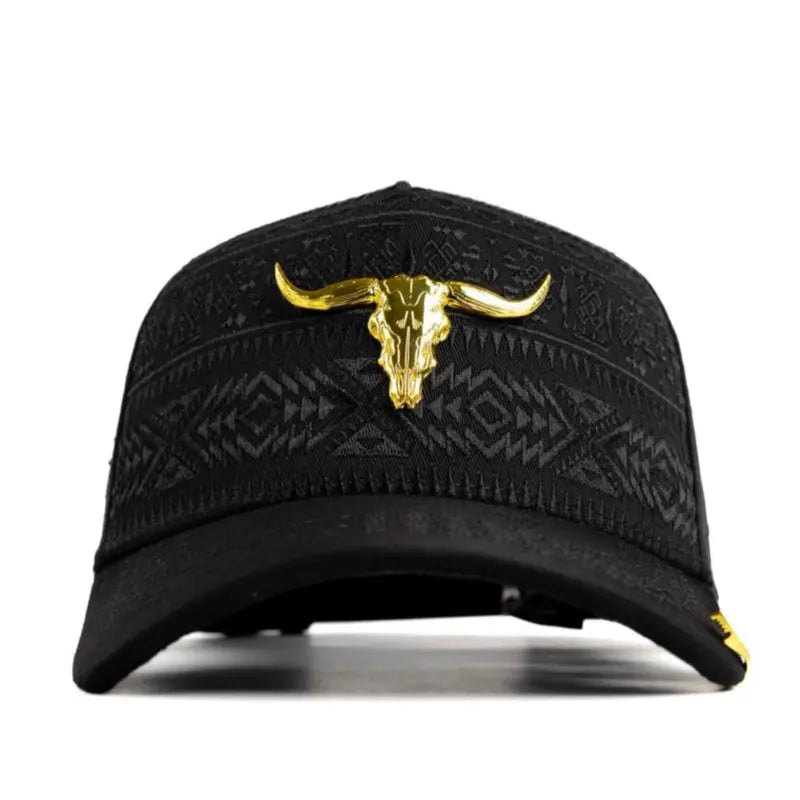 BIGG BOSS CUERNO BLACK GOLD SNAPBACK HAT
