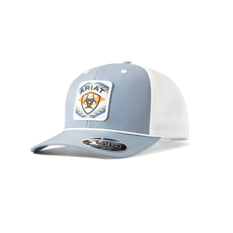 ARIAT MENS BLUE SOUTHWEST PATCH CAP