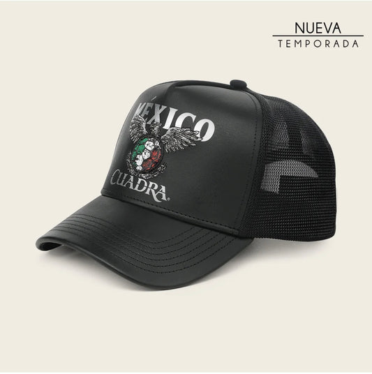CUADRA LIMITED EDITION BLACK LEATHER CAP - MEXICO 2026