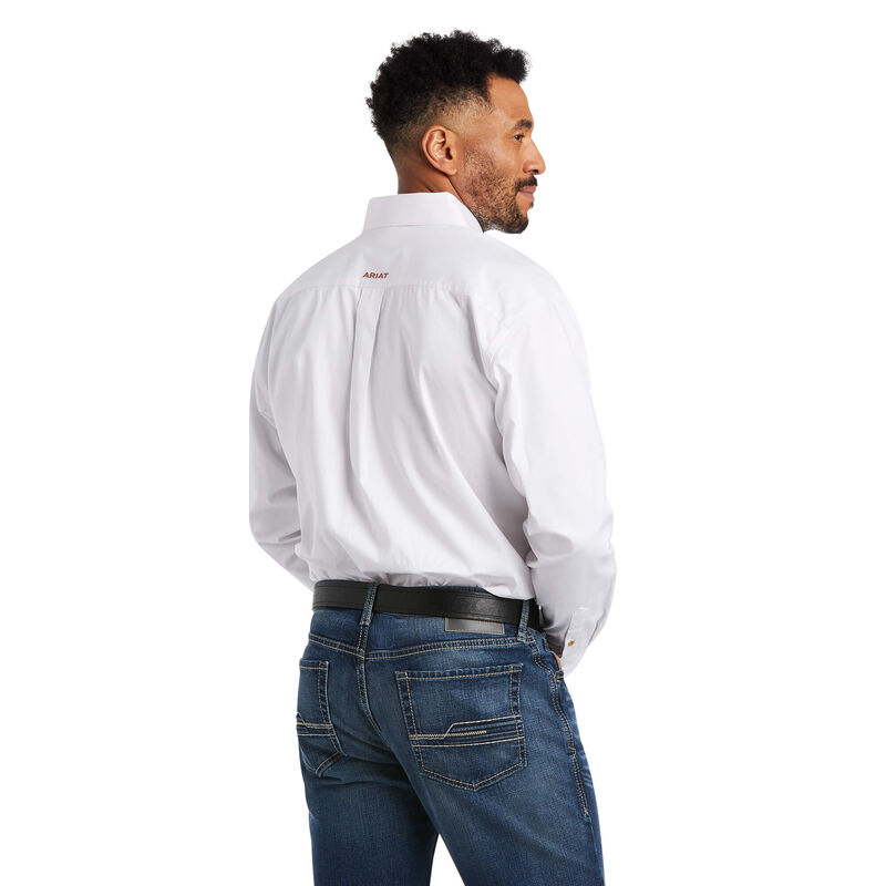 MEN'S ARIAT LS SOLID TWILL CLASSIC FIT SHIRT