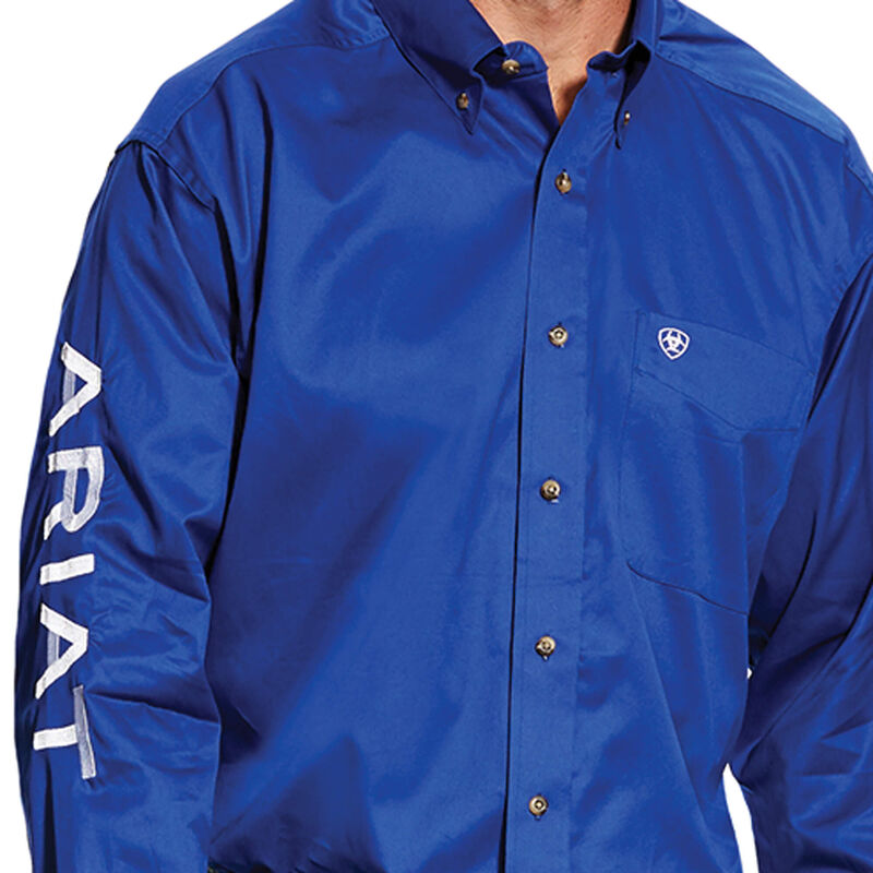 Men's Ariat LS Team Logo Twill Classic Fit Shirt