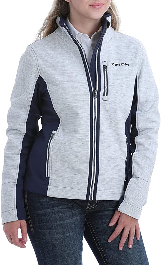 CINCH Women's Color Blocked Zip-Up Bonded Jacket